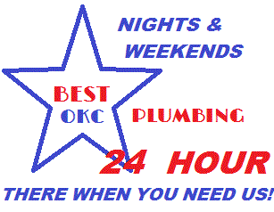 Nights & Weekends, Best OKC Plumbing 24 Hour, There When You Need Us!